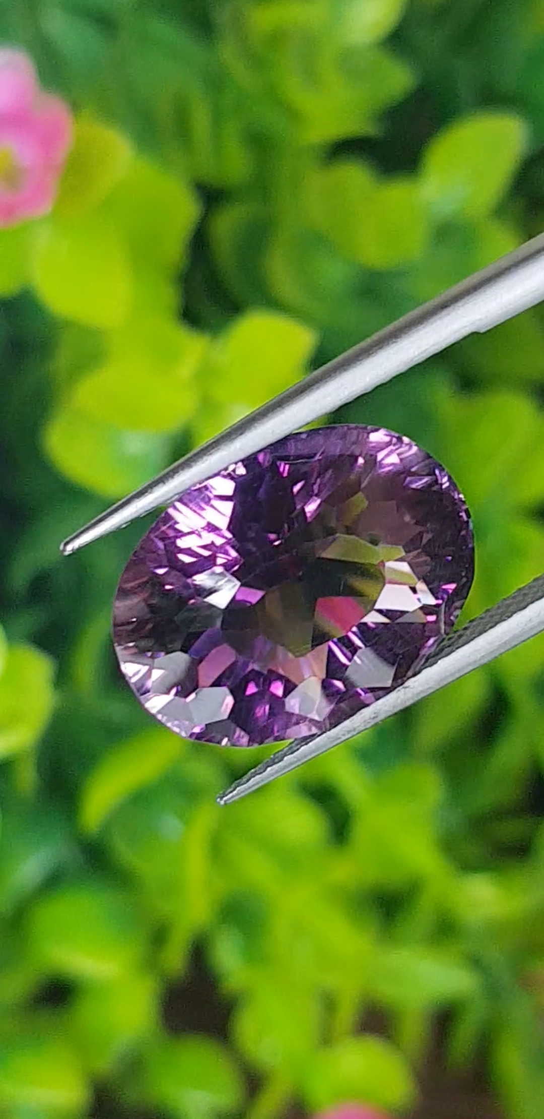 พลอย อเมทิส Amethyst 10.80 กะรัต (Cts.) พลอยแท้ อัญมณีมงคลประจําวันเกิด เครื่องประดับพลอย