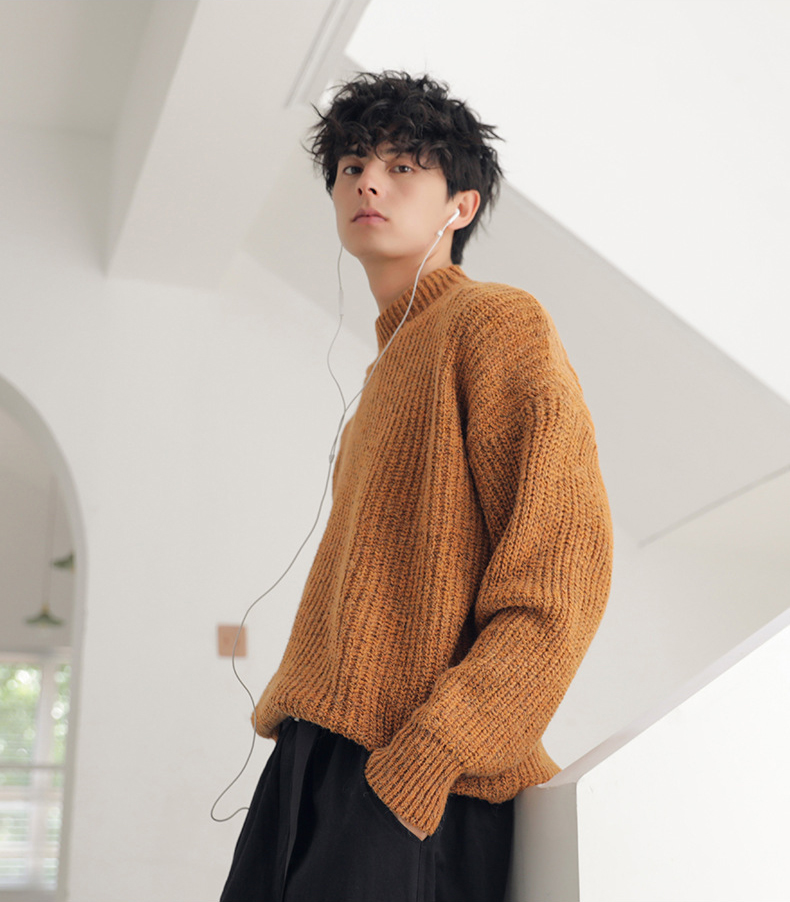 เสื้อสเวตเตอร์ไหมพรมกันหนาวใส่ได้ทั้งชายหญิง (10312MM)