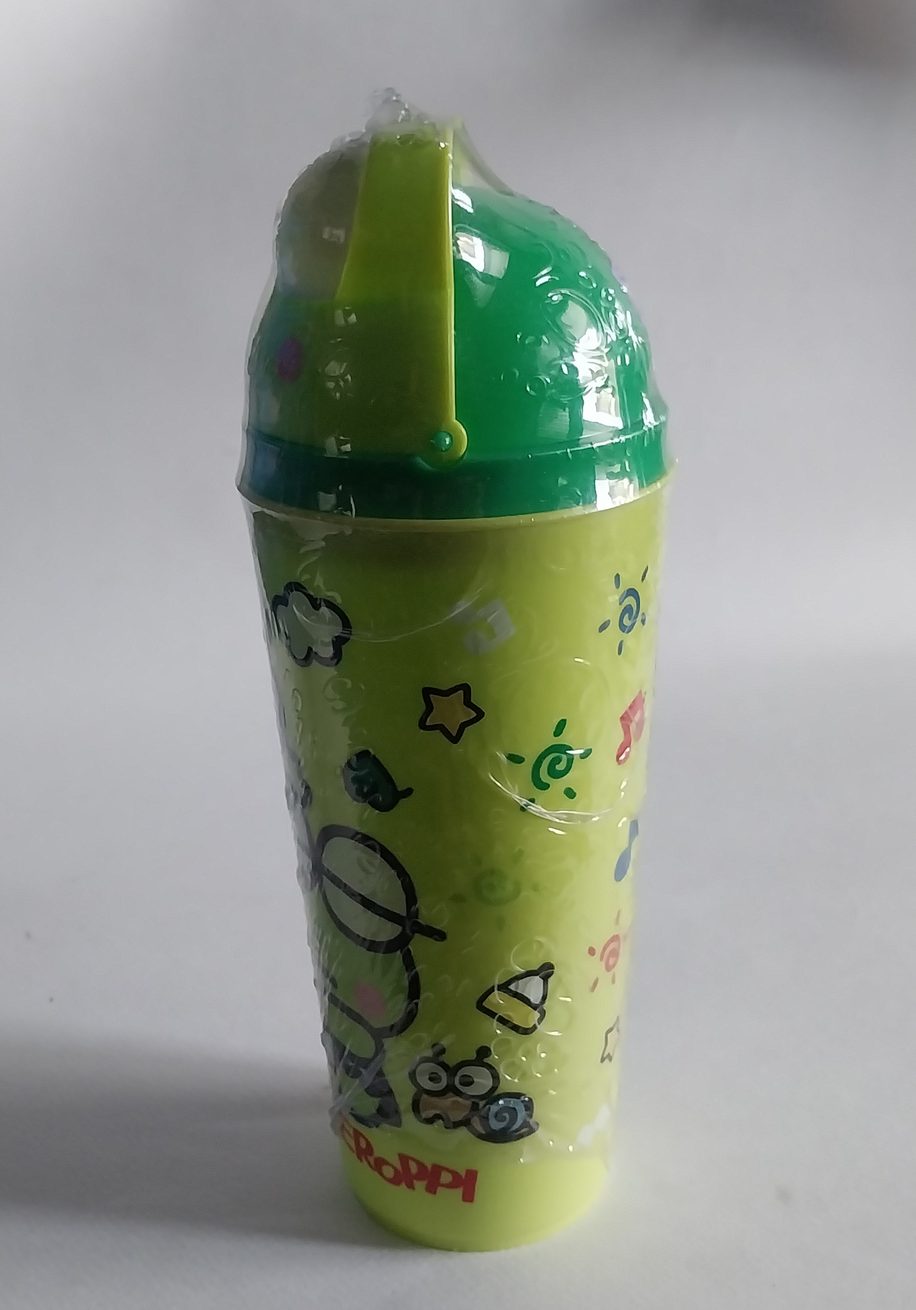 มีหลายภาพ,แก้วน้ำ ลาย กบเคโระ ของแท้ ซานริโอ้ **ซีลห่อมีรอยชำรุดตามภาพ