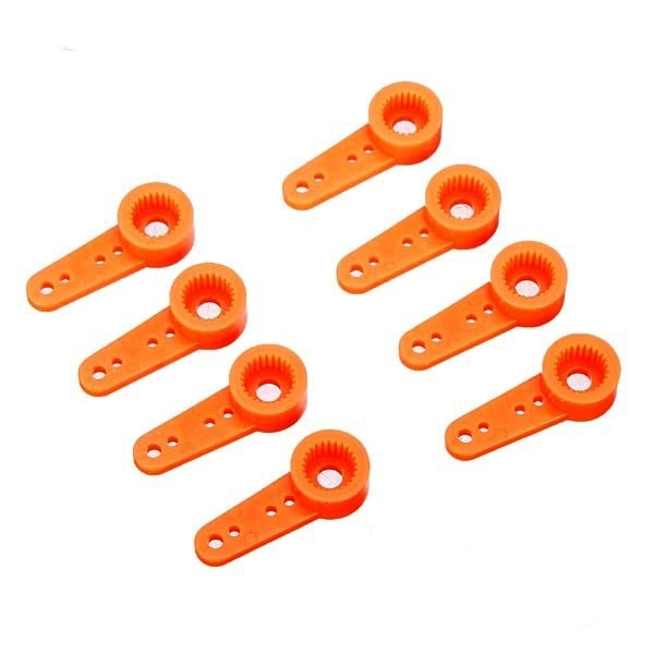 Plastic Servo Arm for Hitec/KST Servo Arm TL2257-03 -สีส้ม 1 ถุงมี 8 ชิ้น