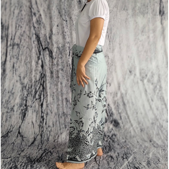 STAMPCOTTON กางเกงขายาว ผ้าปาเต๊ะ กางเกงเล กางเกงใส่สบาย