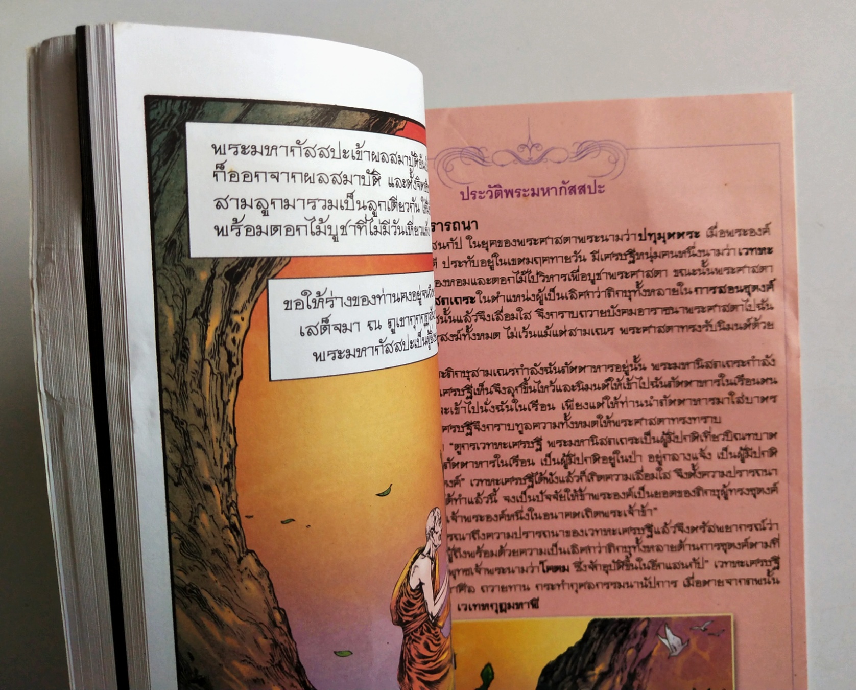 หนังสือการ์ตูนเก่าภาพสี พระมหากัสสปะ ปฐมบทแห่งการทำสังคายนา พิมพ์ครั้งที่9 พค. 2555 สร้างสรรค์งานโดย โอม รัชเวชย์ **มีตำหนิ โปรดตรวจสอบทุกภาพ