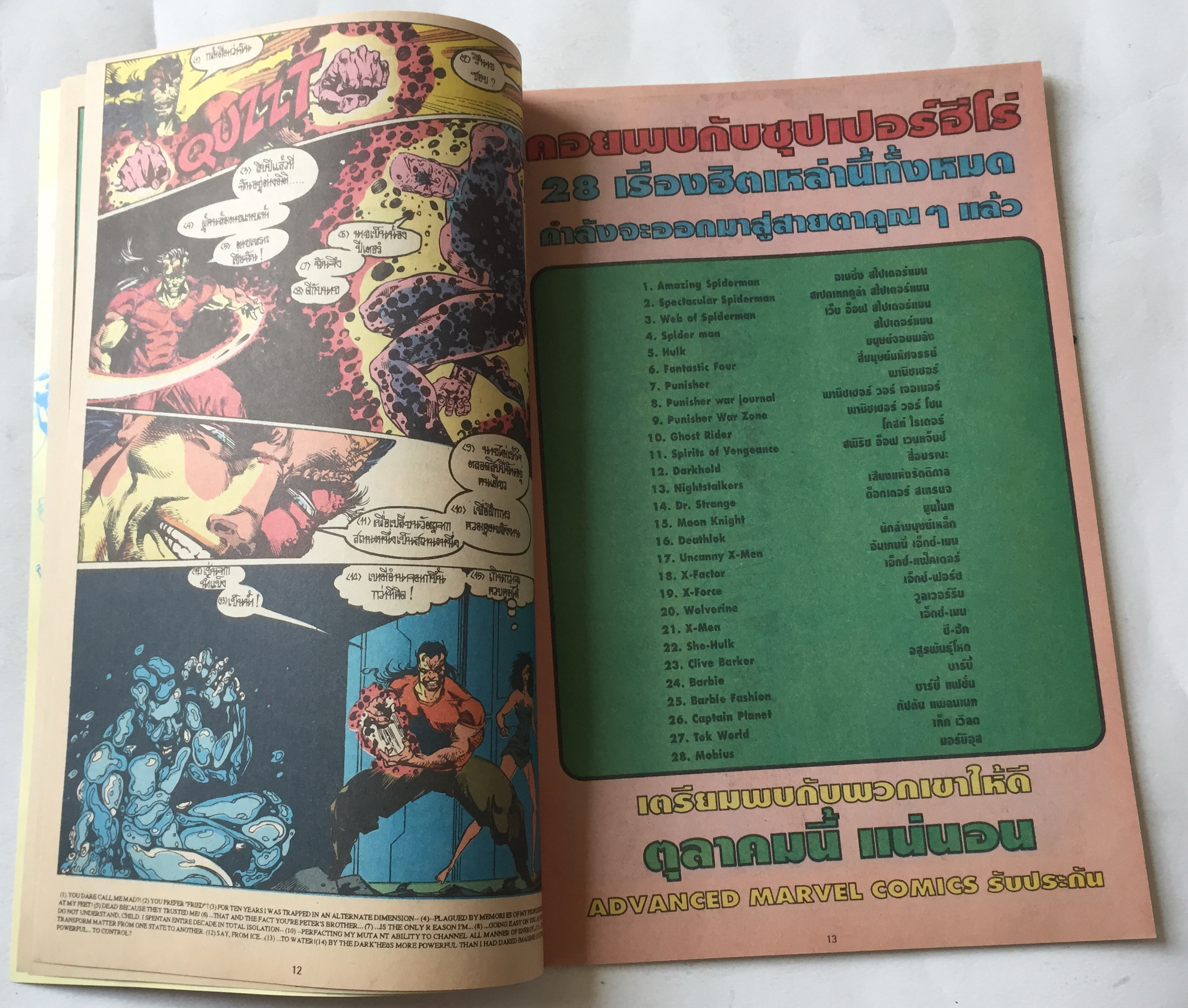 นิตยสารการ์ตูน Marvel เก่า ฉบับที่ 2 The uncanny X-Men เอ๊กซ์เมน