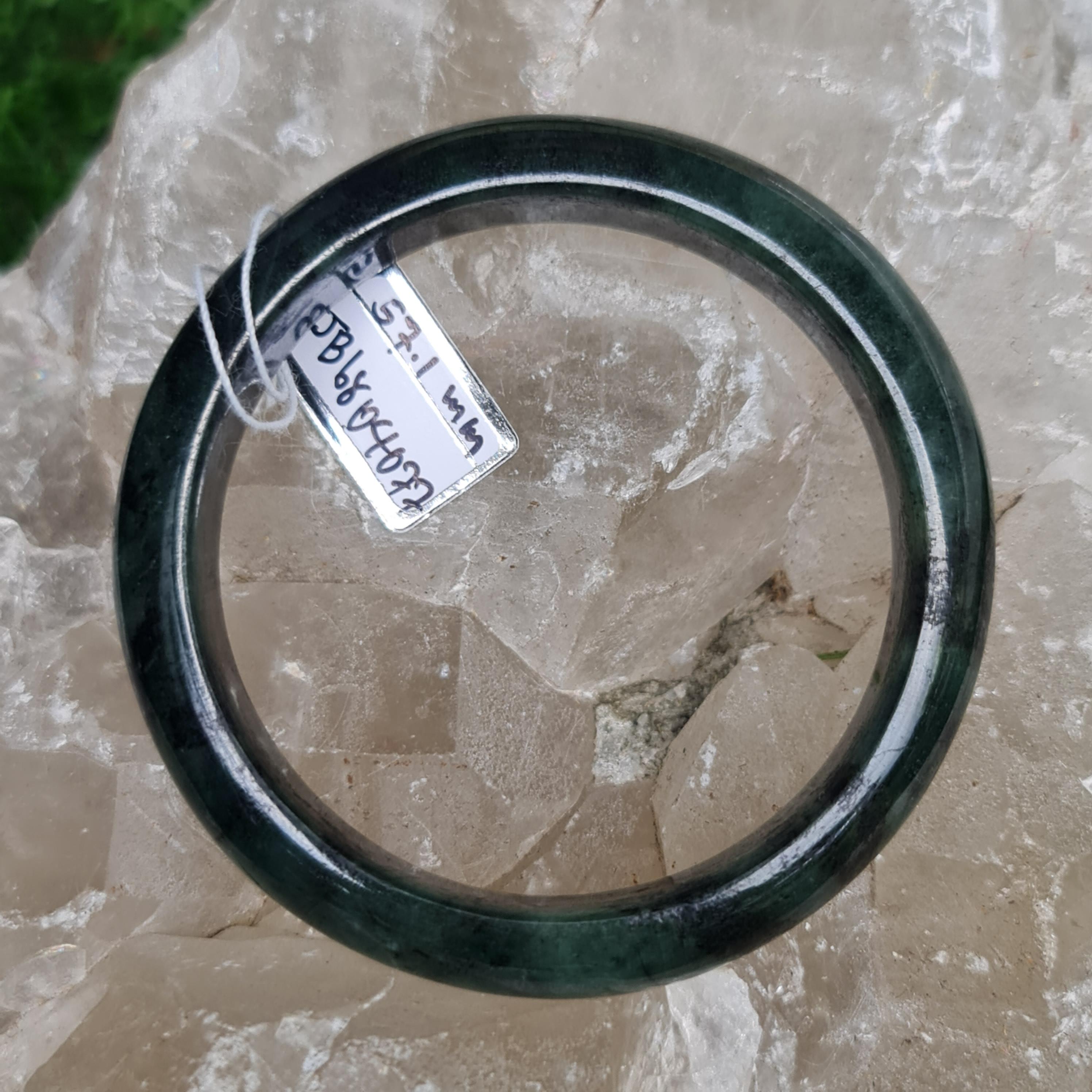 JB6804077 หยก พม่า แท้ Jade กำไลหยก 57.1 มม. (Jadeite bracelet) พม่า (Myanmar)