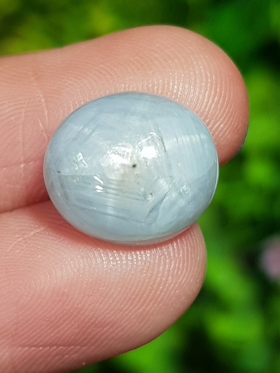 พลอย ไวท์ สตาร์ แซฟไฟร์ White Star Sapphire 10.59 กะรัต (Cts.) ดิบ Unheated พลอยแท้ อัญมณีมงคลประจําวันเกิด เครื่องประดับพลอย