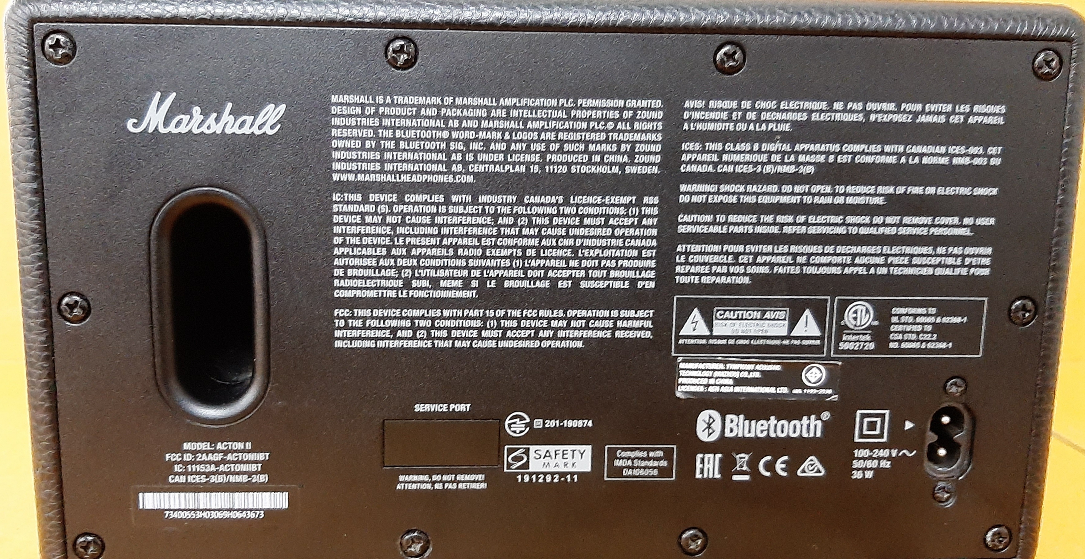 ลำโพงบลูทูธ Marshall Acton ll มือสอง ประกันร้าน 1 เดือน