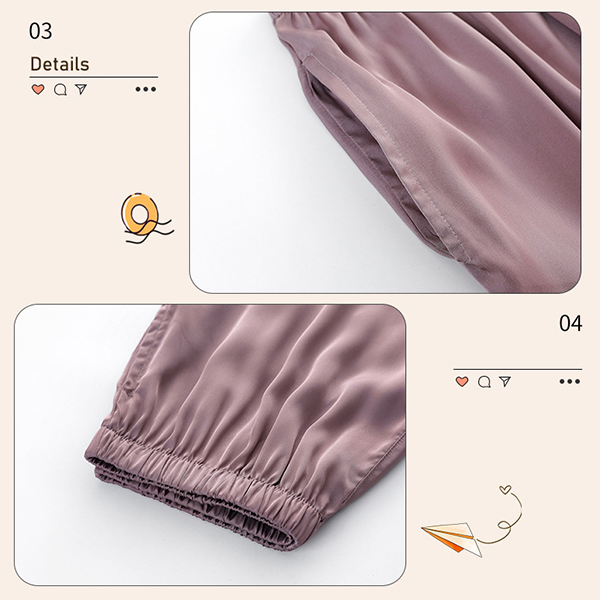 🚩พร้อมส่ง🚩ชุดนอนผ้าซาติน Silk Satin ผ้าไหมซาตินเกรดพรีเมี่ยม ผ้านุ่มลื่นละมุนผิว ใส่สบายไม่ร้อน (CT115)