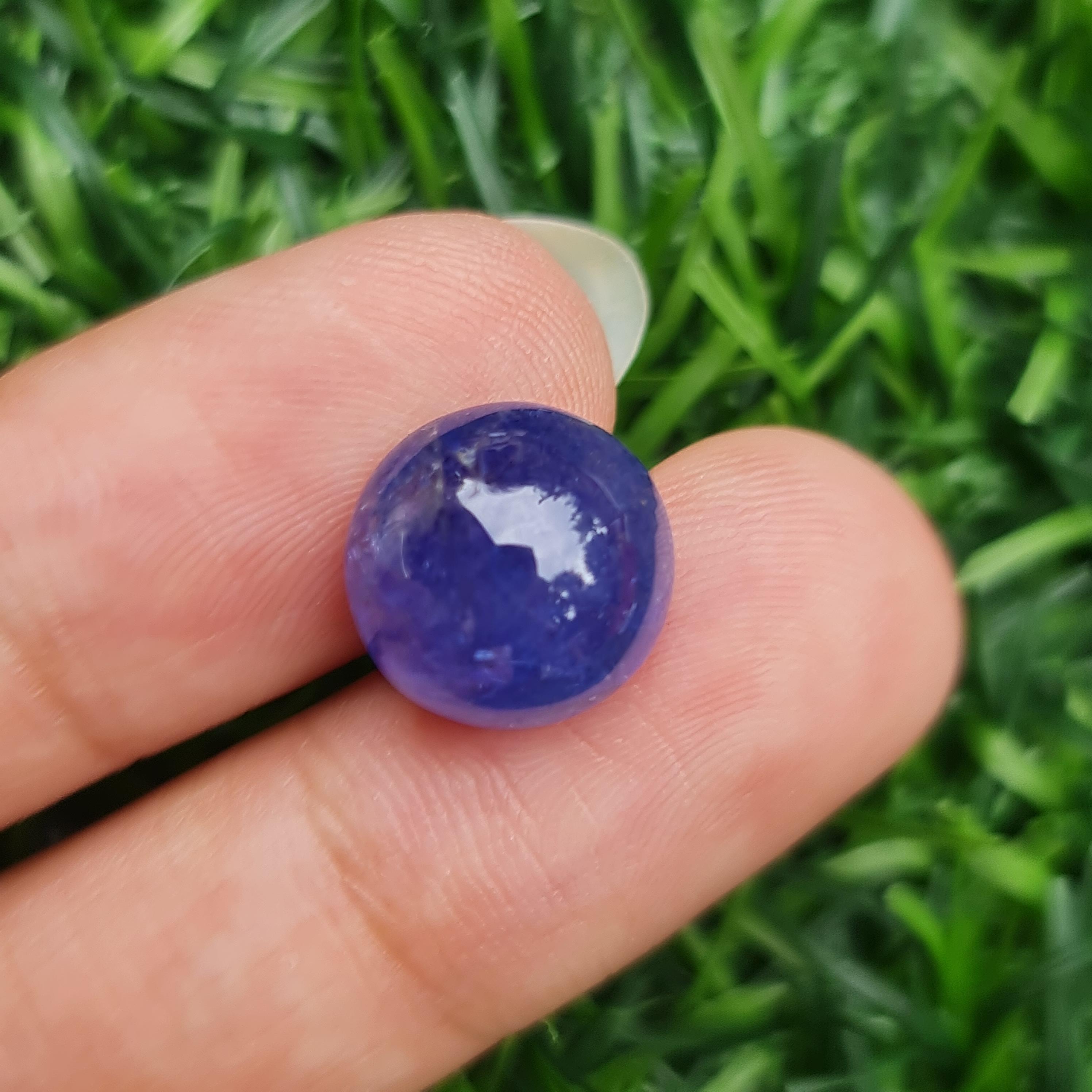 พลอย แทนซาไนท์ Tanzanite 8.94 กะรัต (Cts.) พลอยแท้ อัญมณีมงคลประจําวันเกิด เครื่องประดับพลอย