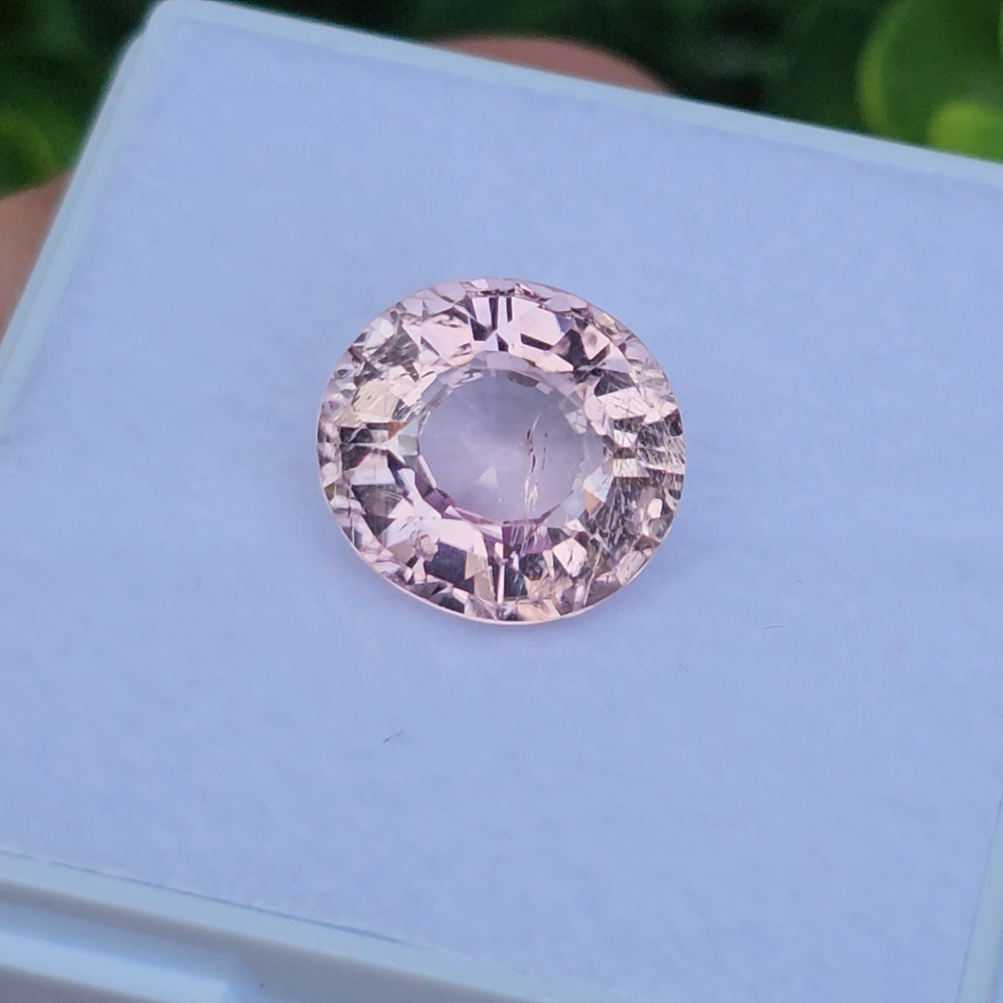 พลอย ทัวร์มาลีน Tourmaline 6.73 กะรัต (Cts.) พลอยแท้ อัญมณีมงคลประจําวันเกิด เครื่องประดับพลอย