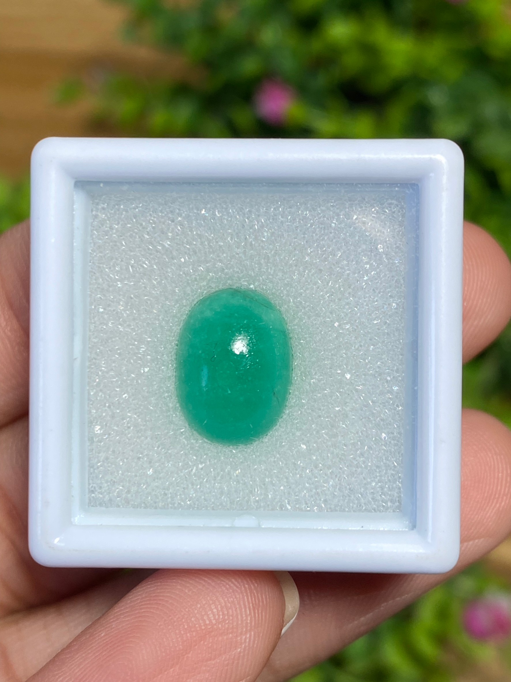 พลอย มรกต โคลัมเบีย Colombian Emerald 4.56 กะรัต (Cts.) พร้อมใบเซอร์ พลอยแท้ อัญมณีมงคลประจําวันเกิด เครื่องประดับพลอย