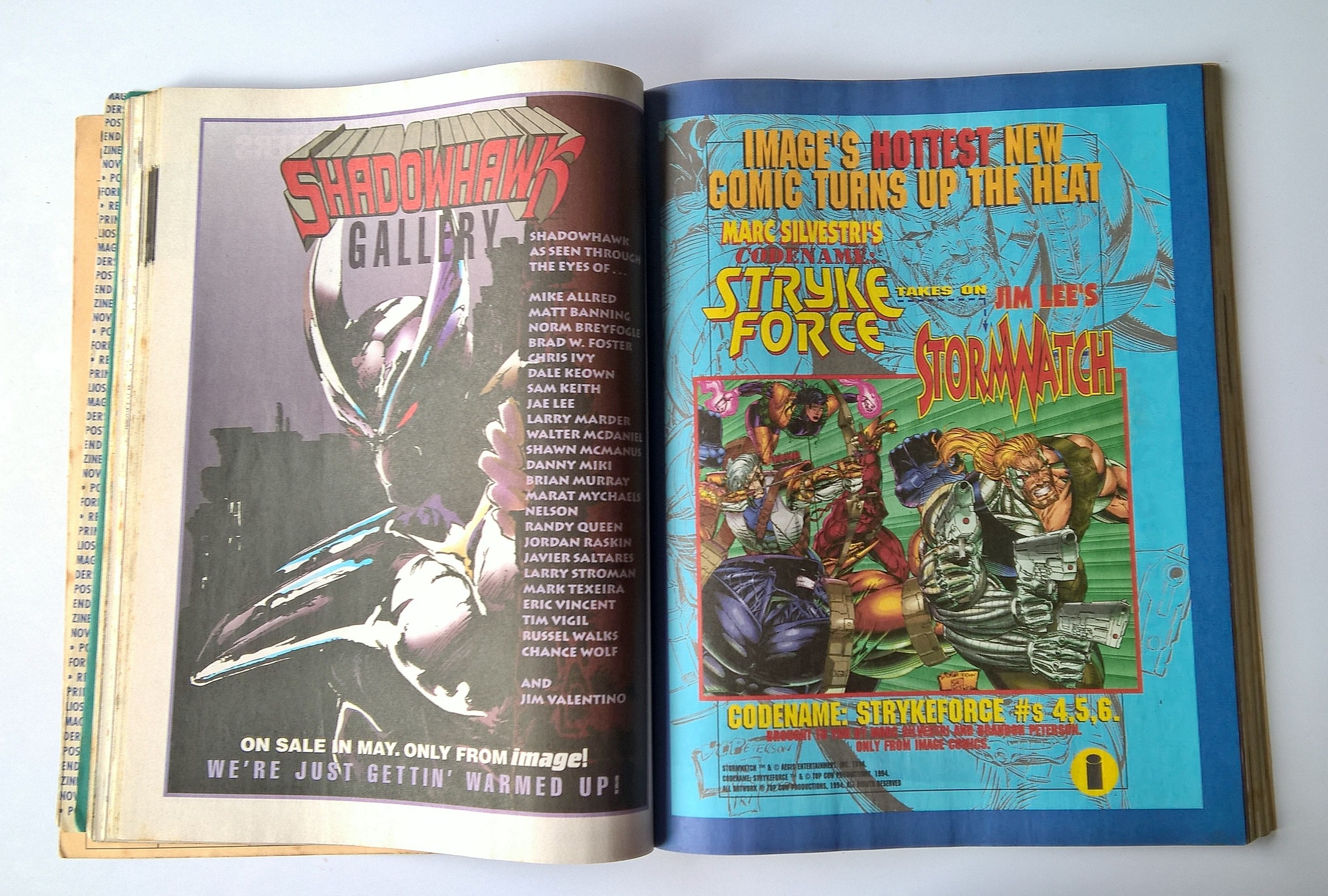 มีหลายภาพ,นิตยสารการ์ตูนเก่า ภาษาอังกฤษ ADVANCE COMICS No. 65 MAY 1994 Consumer Edition, including games,cards,video&more!, Star Stammers is back.