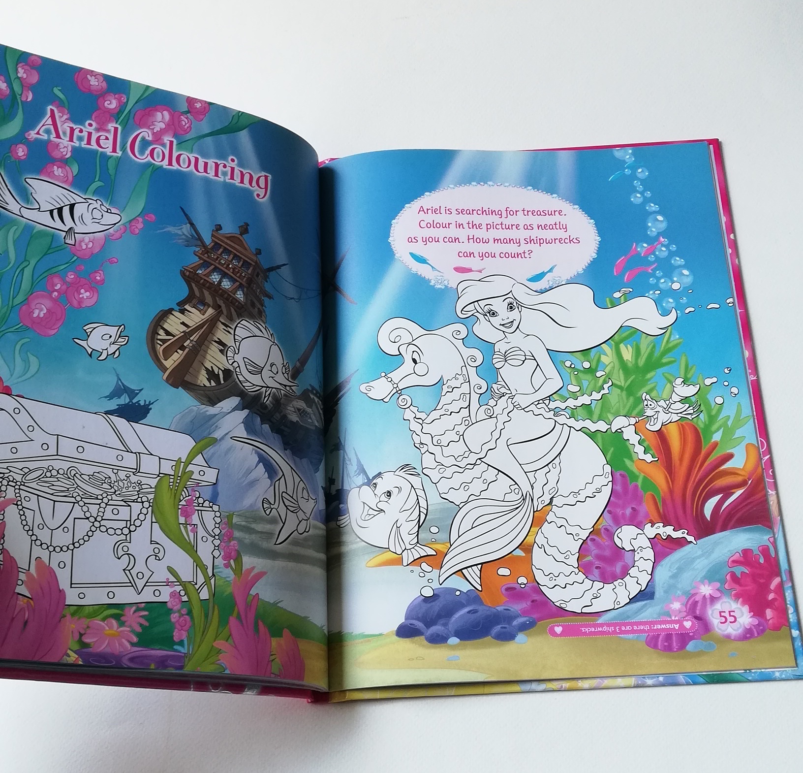 มีหลายภาพ,หนังสือภาพสวย เล่มใหญ่ ปกแข็ง นิทานและเกมส์ เจ้าหญิงดิสนีย์ ภาษาอังกฤษ Disney Princess Annual 2010 :- สโนไวท์ ออโรร่า ซินเดอเรลล่า แอเรียล แบลล์ และ จัสมิน จาก อลาดิน