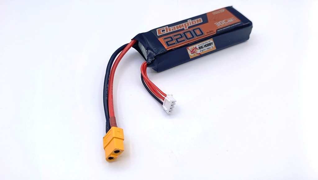 แบตลิโพ Lipo Enrich Power 3S 11.1V 2200mAh 30C ขั้ว XT60 แบตเครื่องบิน แบตฮอ แบตโดรน