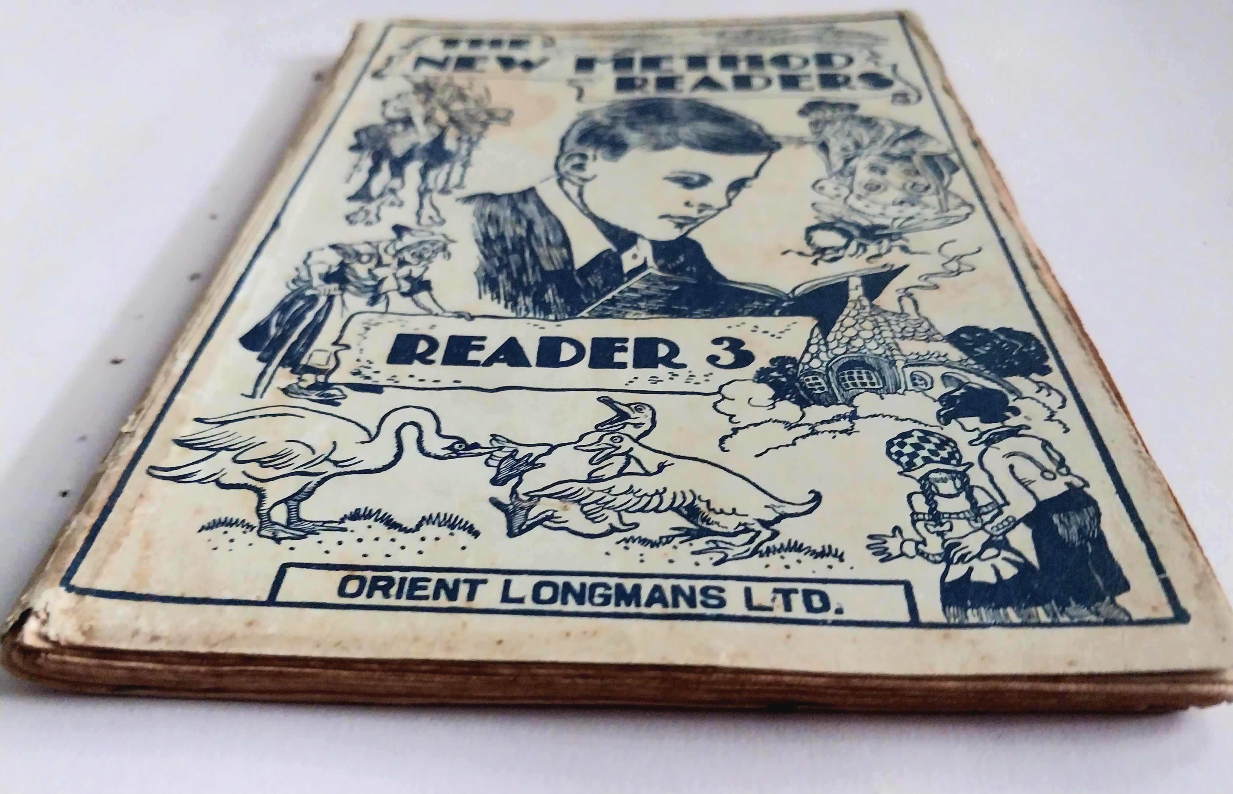 มือ2 ,***มีตำหนิตามภาพ มีเรอยเขียนเป็นระยะๆ หนังสือเรียนเก่า วิชาภาษาอังกฤษ The New Method Readers Reader3, Orient Longmans Ltd. ปี 1956