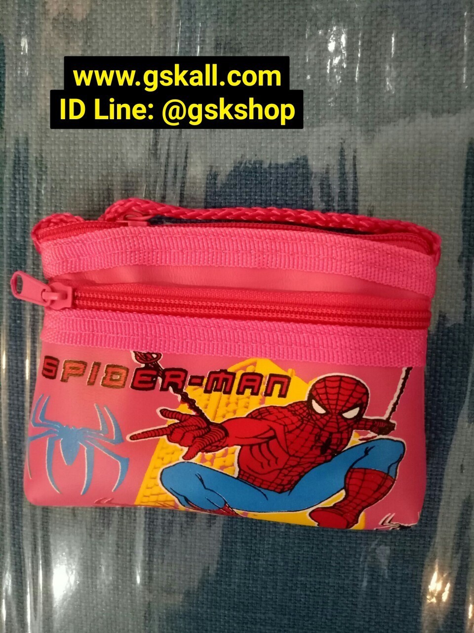 กระเป๋าเด็กมีสองซิปลายสไปเดอร์แมน