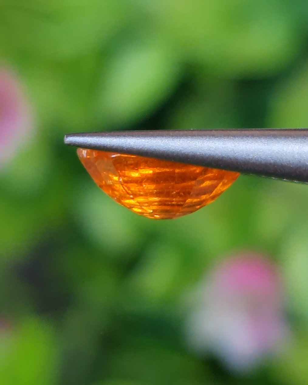 พลอย สเปสซาร์ไทต์ Spessartite Garnet 2.47 กะรัต Cts. พลอยแท้ อัญมณีมงคลประจําวันเกิด เครื่องประดับพลอย