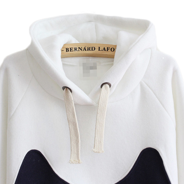 เสื้อสเวตเตอร์กันหนาว มีฮู้ด พิมพ์ลายแมว (12330H)