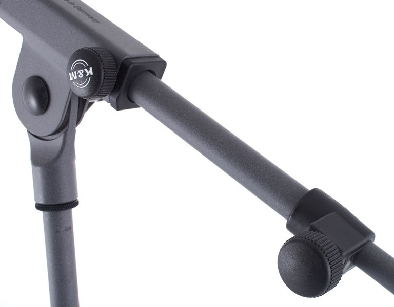 K&M 25900 ขาตั้งไมค์สั้น ขาตั้งไมโครโฟน Grey Semi High Microphone Stand boom arm Height: 42.5 x 64.5 cm