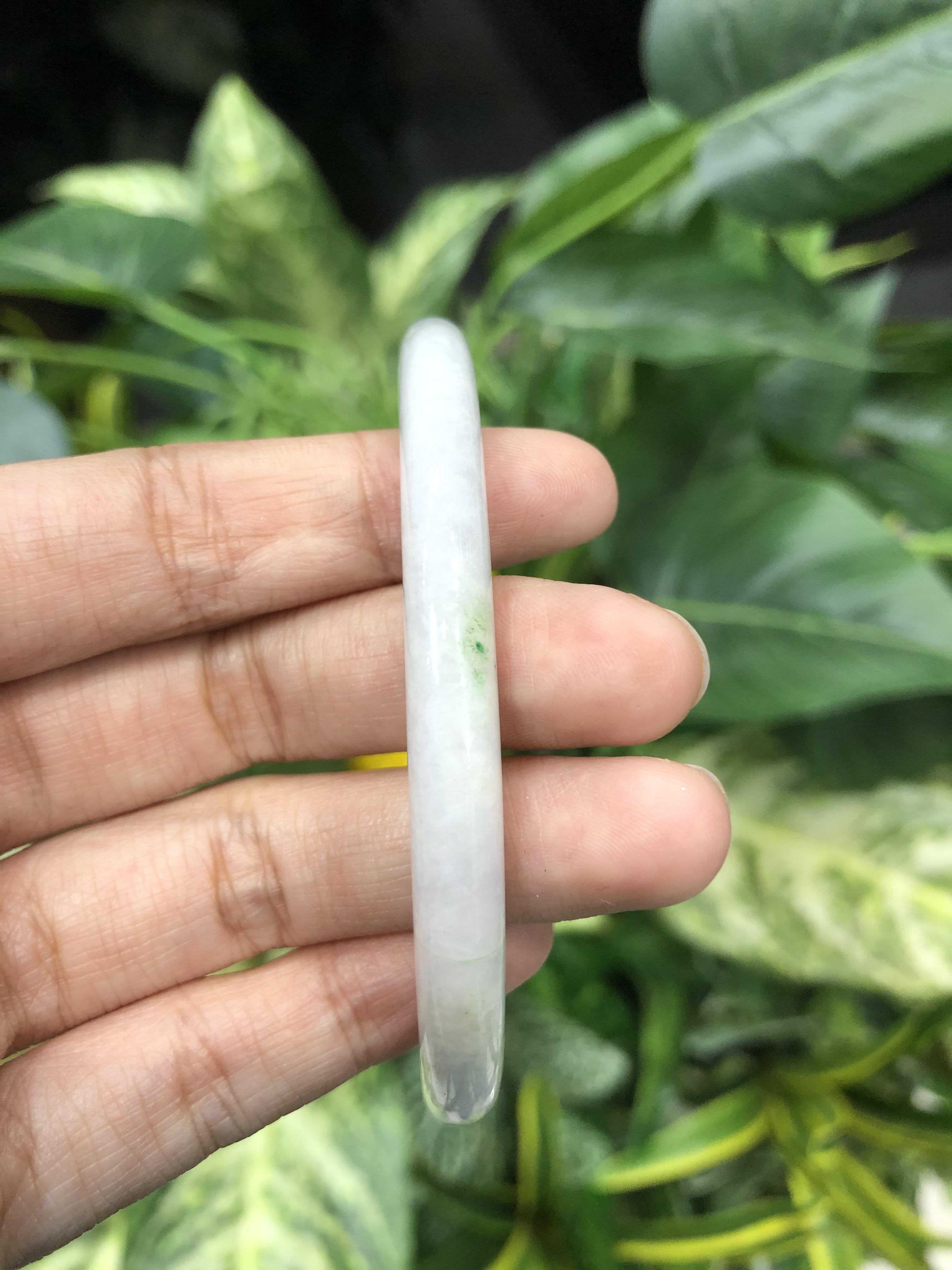 J05C0107 หยก พม่า แท้ Jade กำไลหยก 63 มม. (Jade bracelet) พม่า (Myanmar)