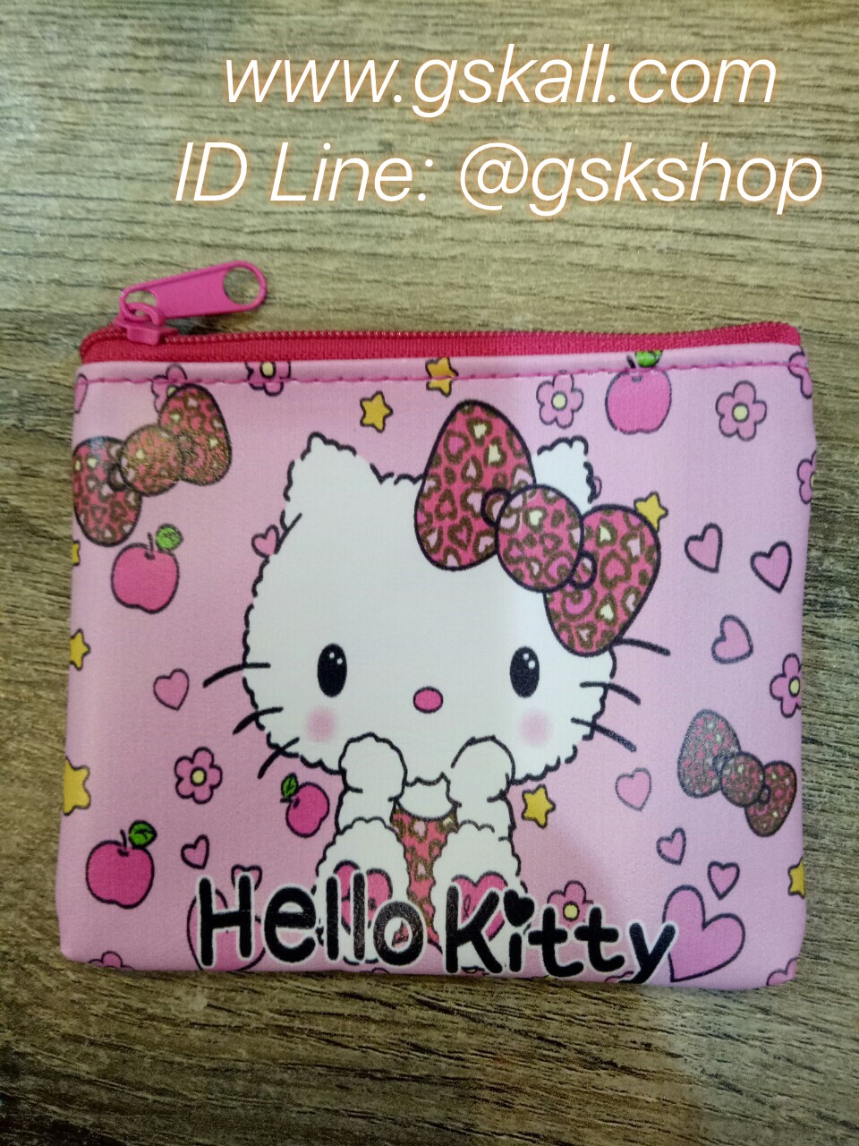 กระเป๋าใส่เหรียญไร้สายลายคิตตี้