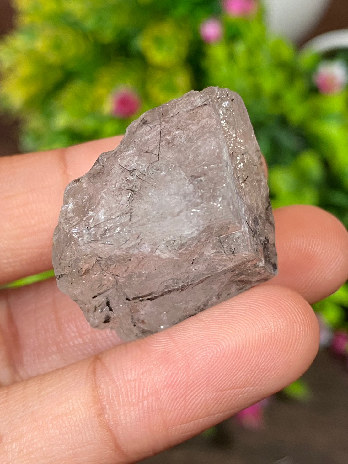 ก้อน ไหมดำ ควอตซ์ แก้วขนเหล็ก Black Rutilated Quartz Rough 89.77 กะรัต Cts. พลอยแท้ อัญมณีมงคลประจําวันเกิด เครื่องประดับพลอย