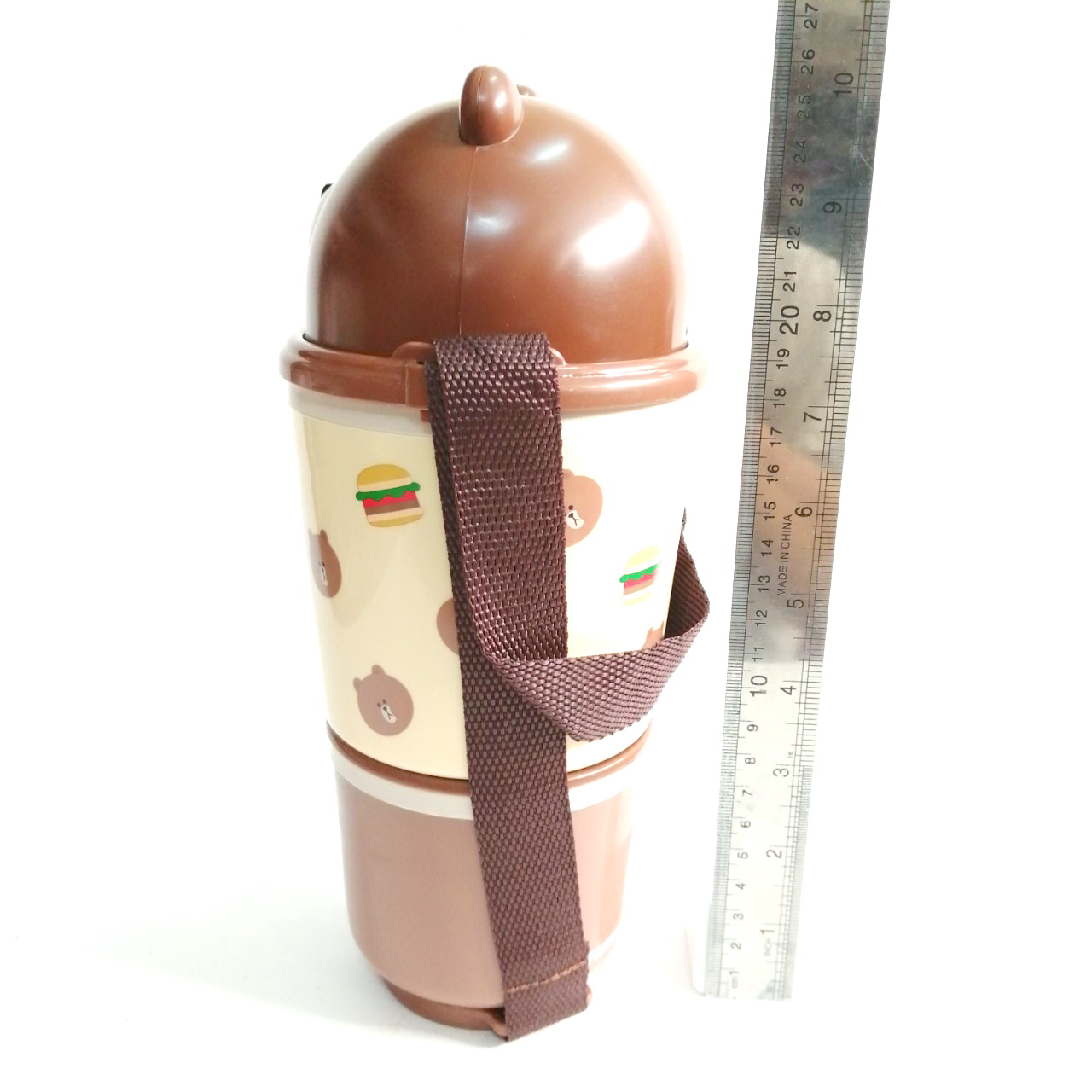 ชุดปิ่นโตหมีบราวน์ brown แคแรคเตอร์ จาก LINE สามารถแยกออกจากกัน ได้4ชิ้น(ตามรูป) สภาพดี ขนาดตามรูป มีรอยบ้าง