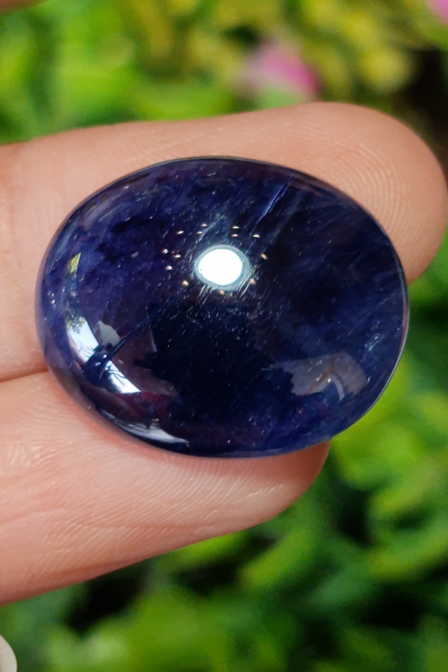 พลอย ไพลิน Blue Sapphire 39.24 กะรัต (Cts.) ดิบ (Unheated) พลอยแท้ อัญมณีมงคลประจําวันเกิด เครื่องประดับพลอย