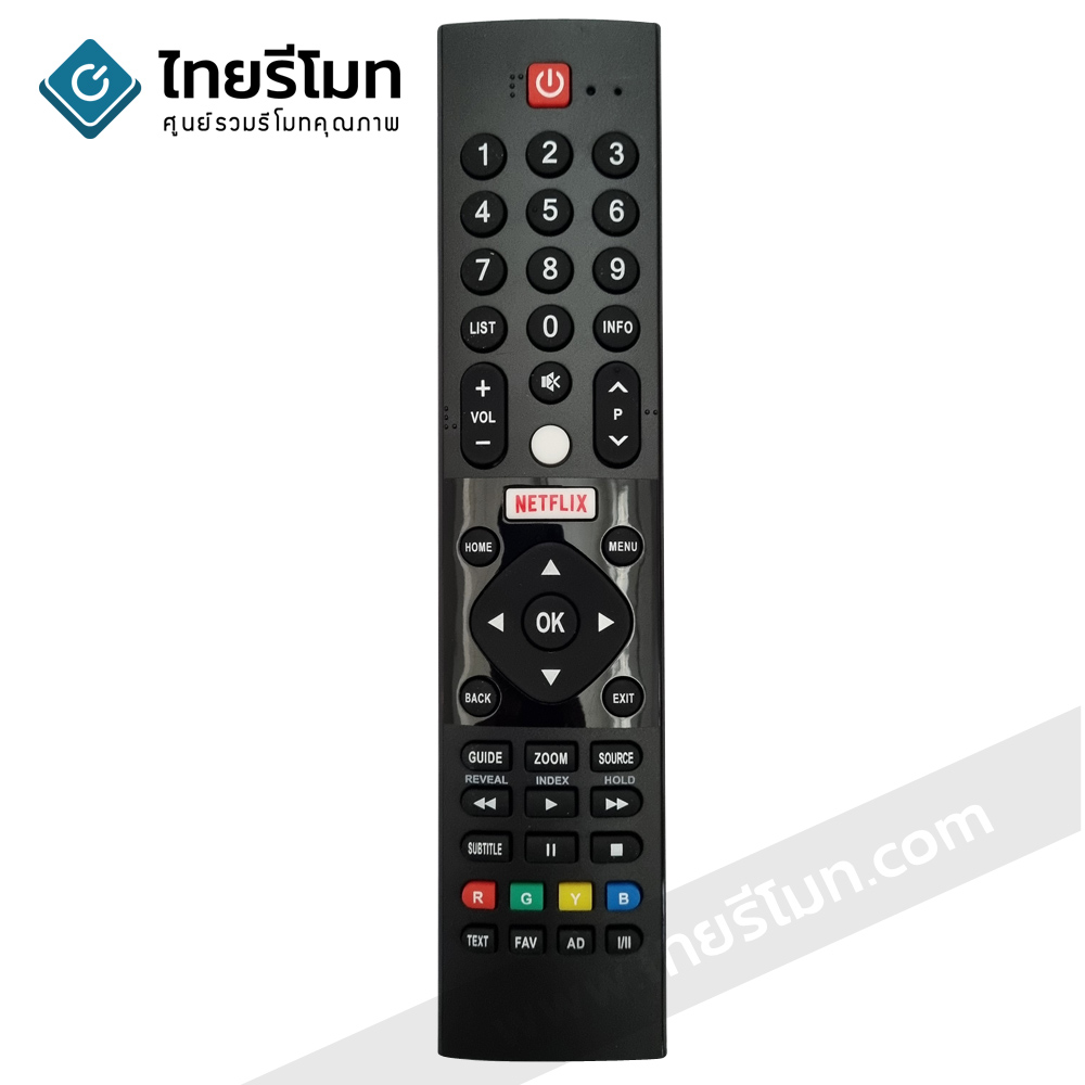 รีโมททีวี Panasonic รุ่น HX600 (ปุ่มฟังก์ชั่น NETFLIXตรงกลาง) Smart TV