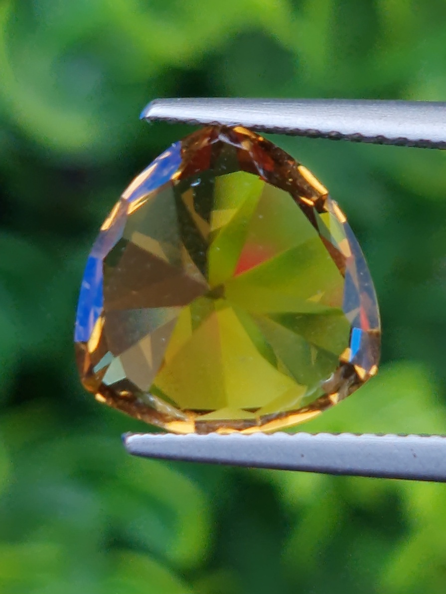 พลอย ซิทริน Citrine 6.94 กะรัต (Cts.) พลอยแท้ อัญมณีมงคลประจําวันเกิด เครื่องประดับพลอย