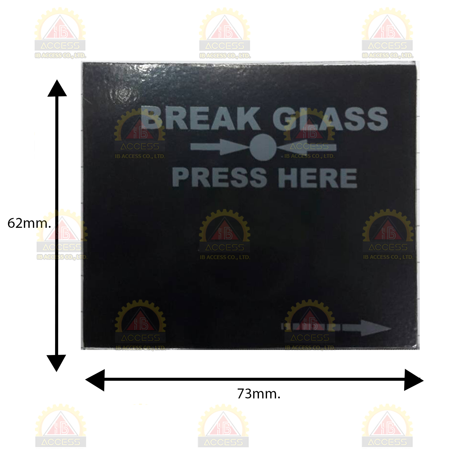 กระจกนิรภัย สำหรับ Emergency Break Glass ยี่ห้อ elock รุ่น EL-EB4