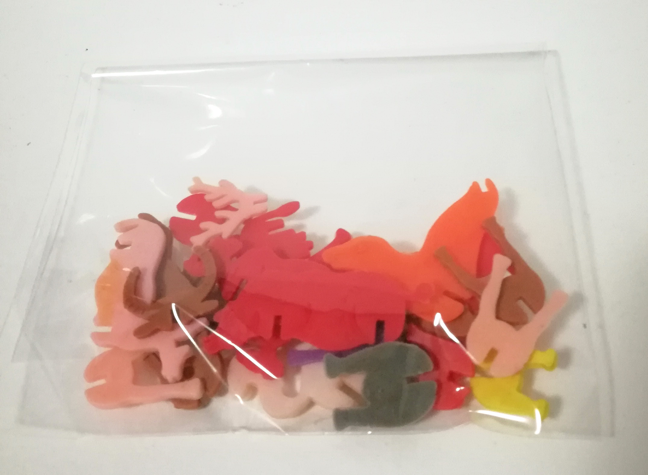 ของสะสมเก่า เซ็ทตุ๊กตาสัตว์ประกอบ วัสดุ:พลาสติก ตามภาพ