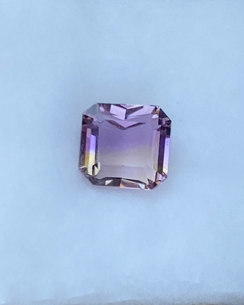 พลอย อเมทริน Natural Ametrine 3.60 กะรัต (Cts.)พลอยแท้ อัญมณีมงคลประจําวันเกิด เครื่องประดับพลอย