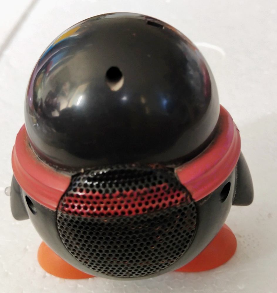 ของสะสมน่ารัก วิทยุขนาดเล็ก รูปนกเพนกวิน ผูกผ้าพันคอ วิทยุใช้ไม่ได้แล้ว