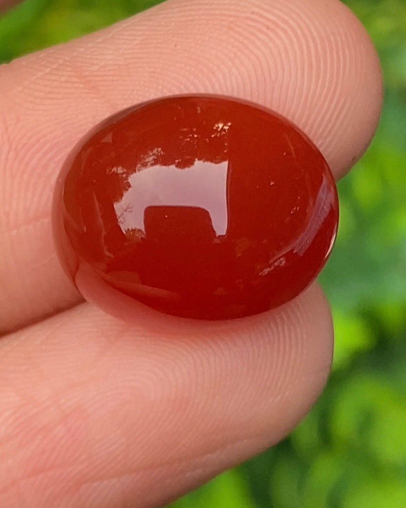 พลอย โมรา Natural Chalcedony 11.80 กะรัต (Cts.) พลอยแท้ อัญมณีมงคลประจําวันเกิด เครื่องประดับพลอย