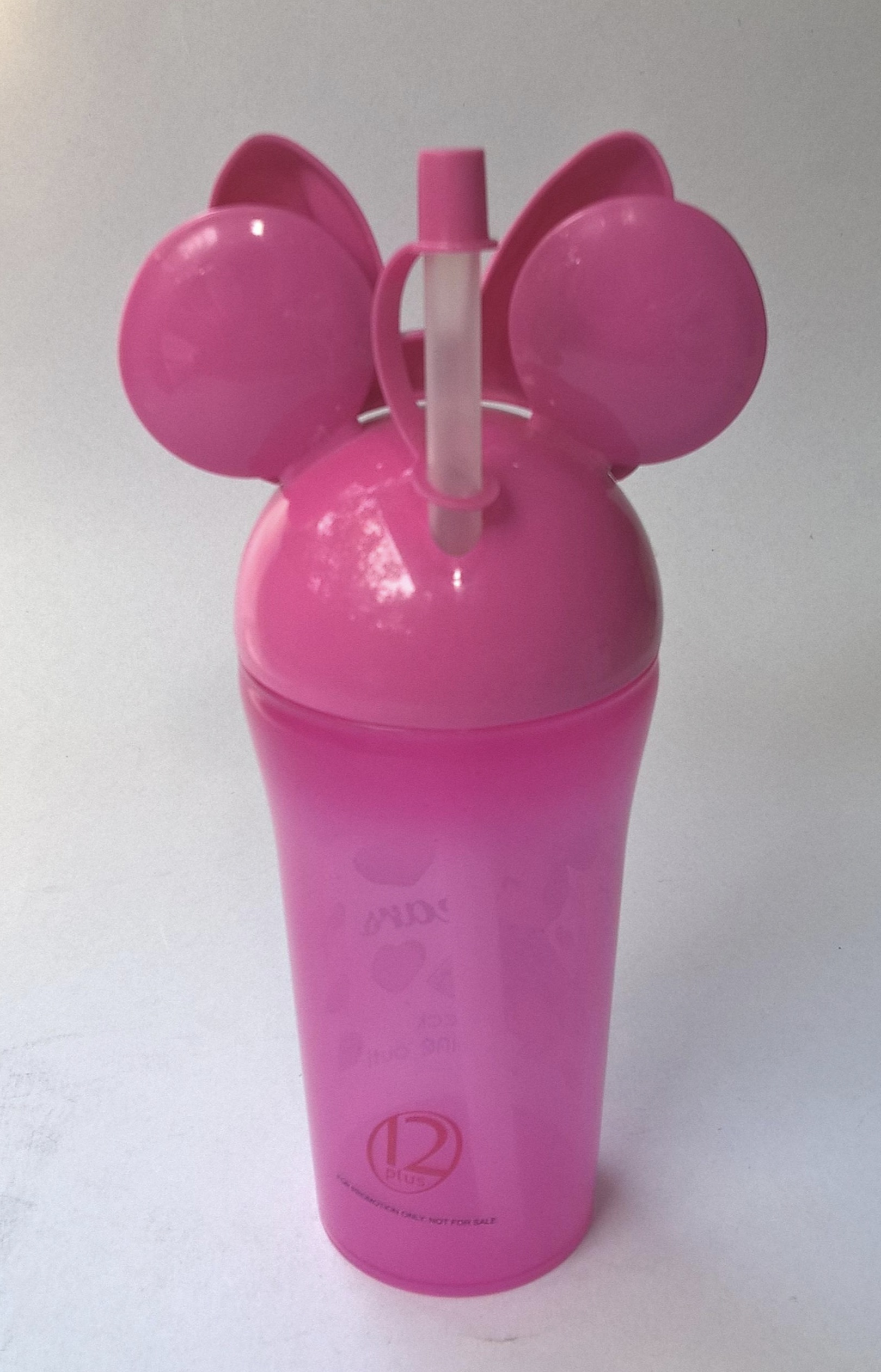 ของสะสม แก้วน้ำพลาสติก มินนี่เมาส์ Minnie Mouse สีชมพู งานพรีเมี่ยม ทเวลพลัส