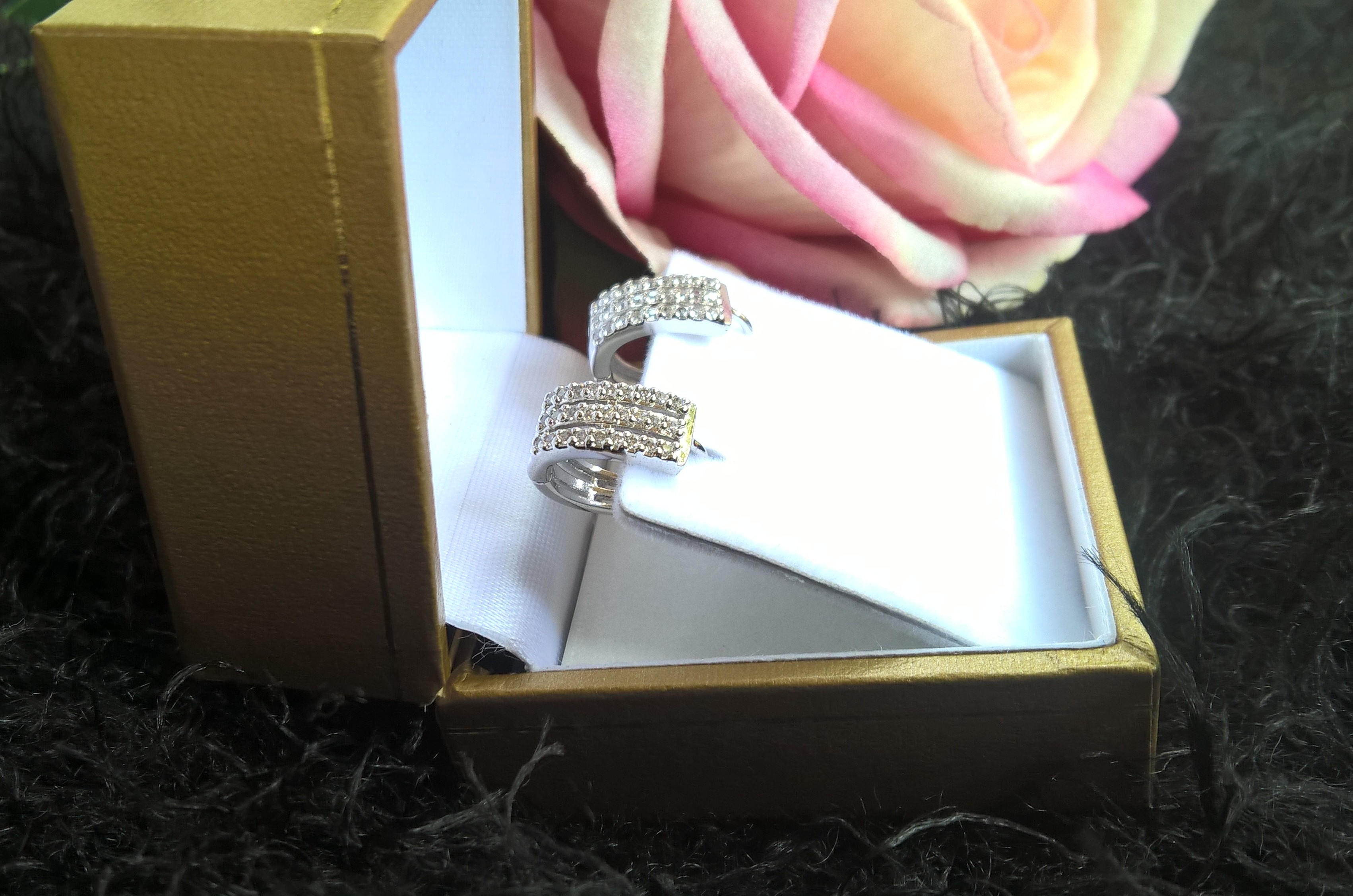 ต่างหูเพชร งาน Costume Jewelry เพชร CZ รุ่น Ariya Prima แบรนด์ Shali