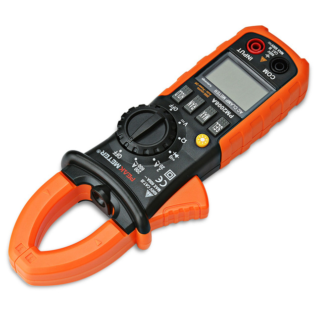 PEAKMETER ดิจิตอล AC แคลมป์มิเตอร์ 600 V/A รุ่น PM2008A