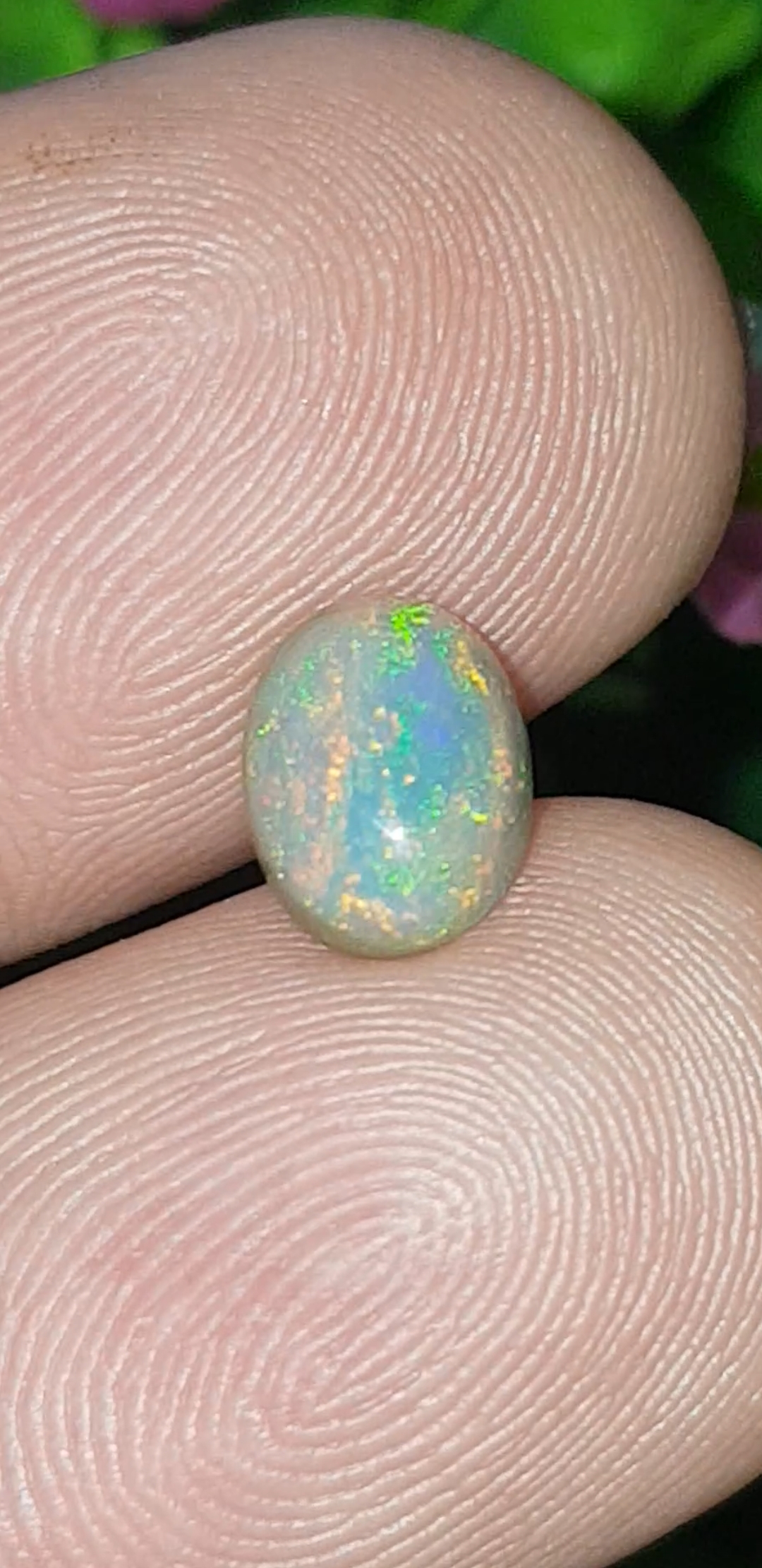 พลอย โอปอล Opal 1.24 กะรัต (Cts.) พลอยแท้ อัญมณีมงคลประจําวันเกิด เครื่องประดับพลอย