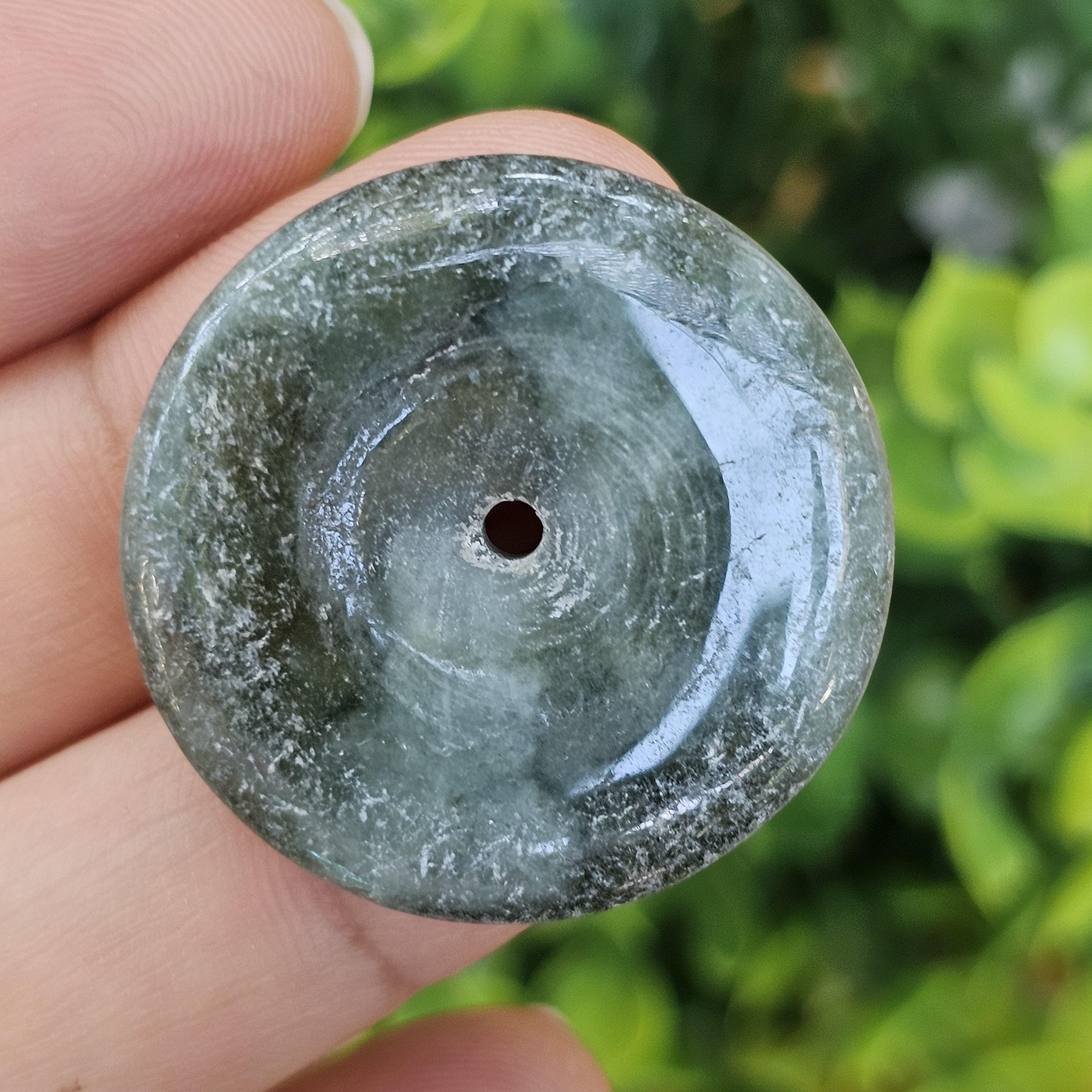 หยก พม่า แท้ Jade จี้โดนัทหยก (Bi-dise jadeite) พม่า (Myanmar) 60.48 กะรัต (Cts.)