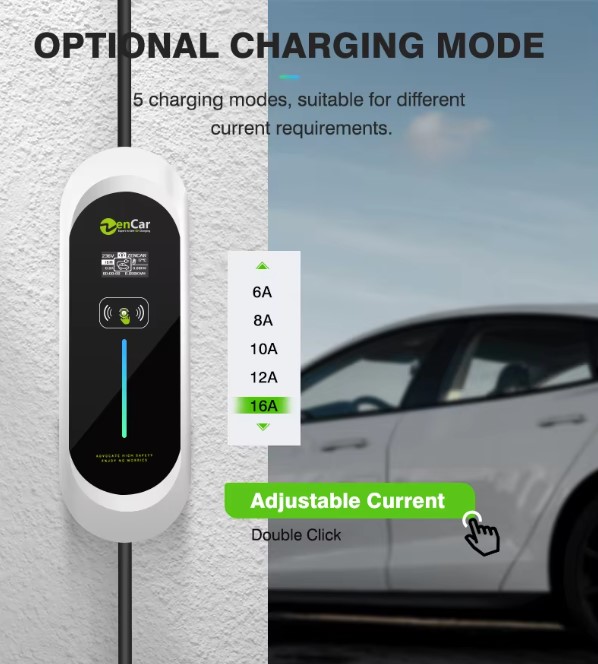 เครื่องชาร์จ EV 16A 1เฟส 220V Type.2 ใช้ในบ้าน / แบบพกพา