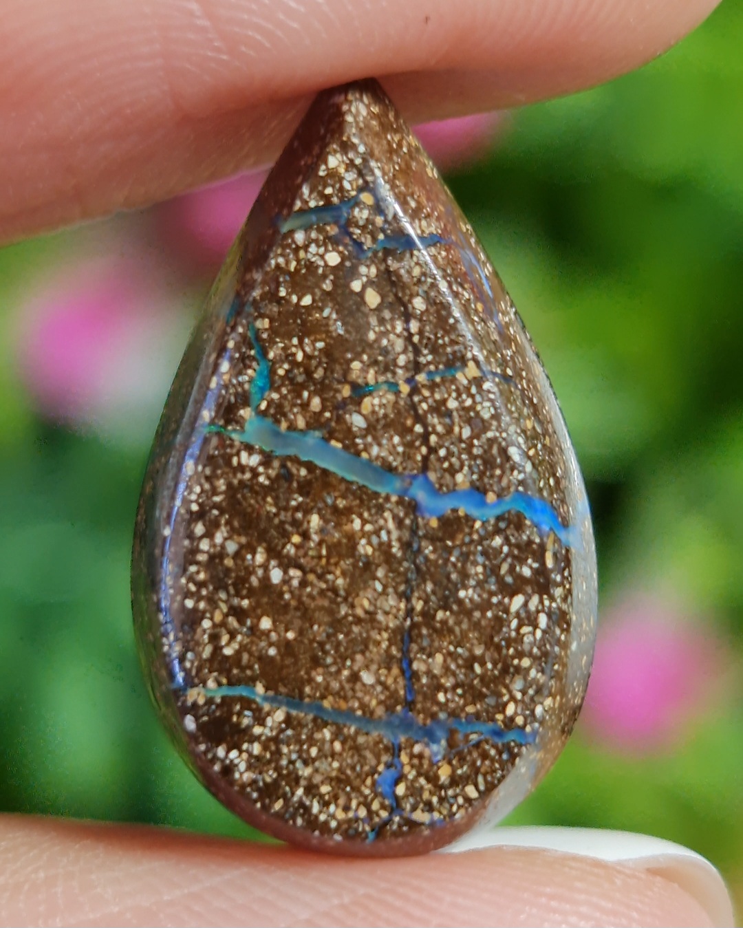 พลอย โบลเดอร์ โอปอล ออสเตรเลีย Australian Boulder Opal 10.30 กะรัต (Cts.) พลอยแท้ อัญมณีมงคลประจําวันเกิด เครื่องประดับพลอย