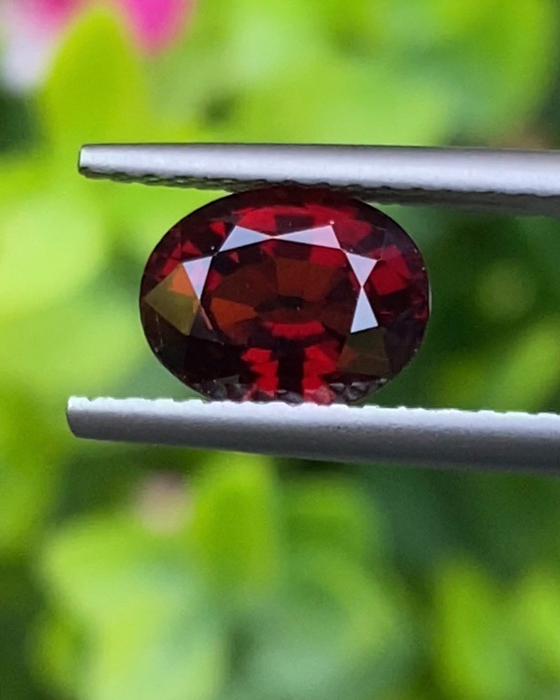 พลอย สเปสซาร์ไทต์ Spessartite Garnet 2.00 กะรัต (Cts.) ดิบ Unheated พลอยแท้ อัญมณีมงคลประจําวันเกิด เครื่องประดับพลอย