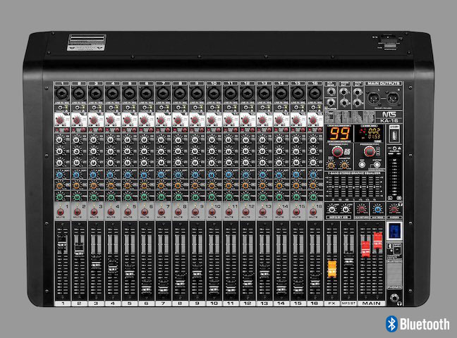 NTS KA-16 มิกเซอร์ 16 โมโนอินพุท + FX/USB/BT