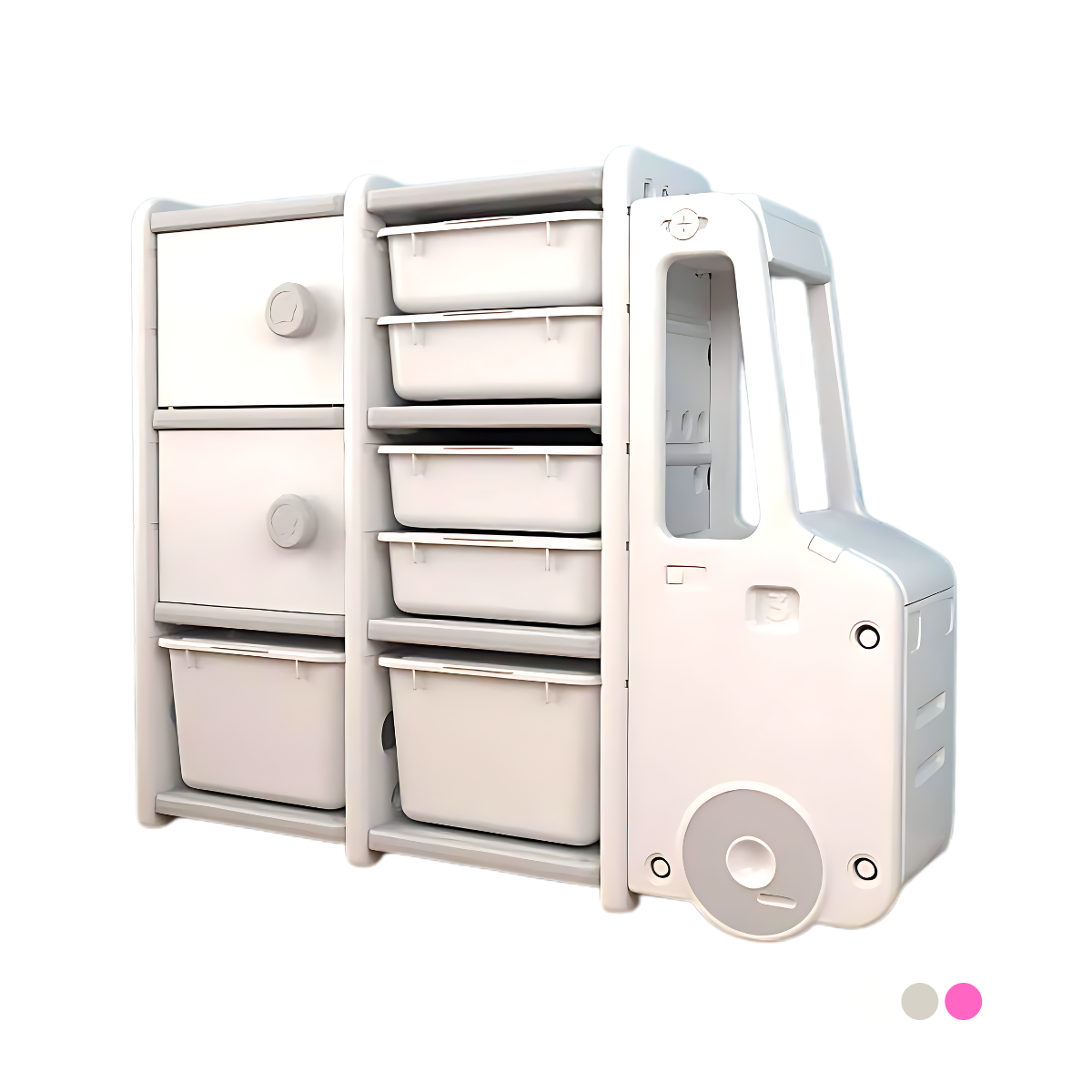ชั้นวางของสำหรับเด็ก ชั้นวางของรถบัส 8 ช่อง Shelf and Storage for Kids 8 Spots Bus Shelf