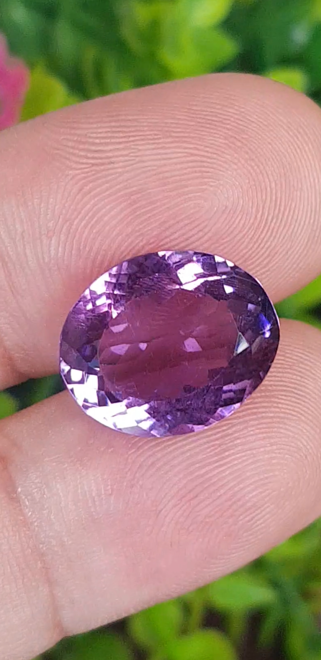 พลอย อเมทิส Amethyst 12.36 กะรัต (Cts.) พลอยแท้ อัญมณีมงคลประจําวันเกิด เครื่องประดับพลอย