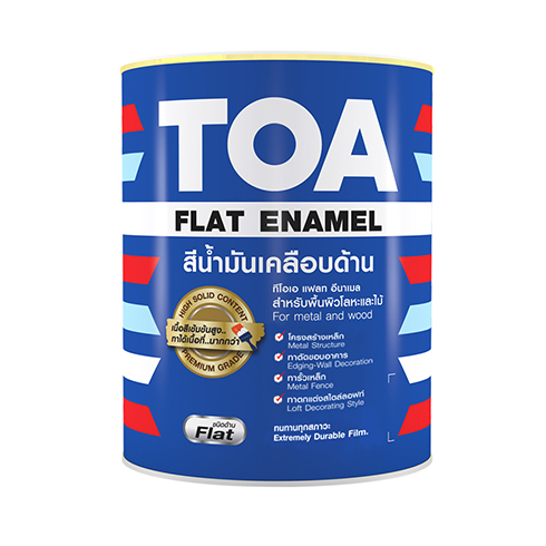 ทีโอเอ แฟลท อีนาเมล สีน้ำมันเคลือบด้าน