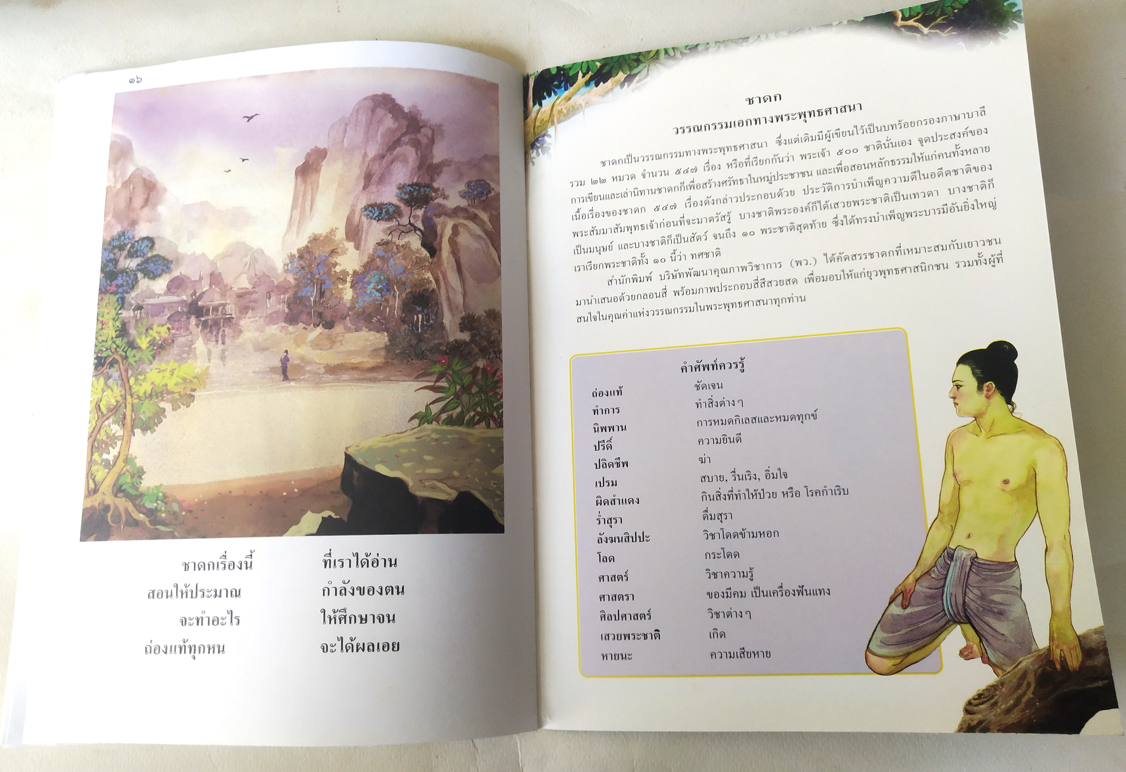 หนังสือภาพสวย มีตำหนิโปรดตรวจสอบทุกภาพ, หนังสือภาพ ชุด นิทานชาดก เรื่อง หอกเล่มที่ห้า ทุพพัจจชาดก เขียนเรื่องโดย บุษบง โควินทร์ เขียนภาพโดย พิทักษ์ พรหมบุตร พิมพ์ครั้งที่ 5 พ.ศ 2548