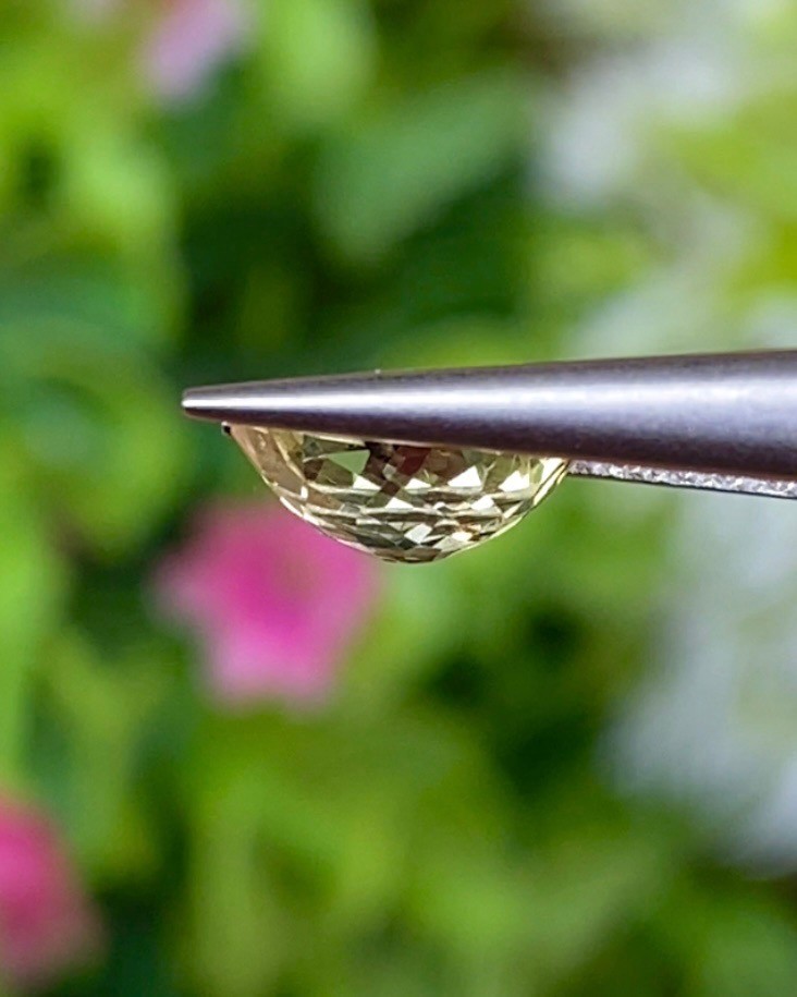 พลอย คริโซเบริล (Chrysoberyl) 1.48 กะรัต (Cts.) พลอยแท้ อัญมณีมงคลประจําวันเกิด เครื่องประดับพลอย