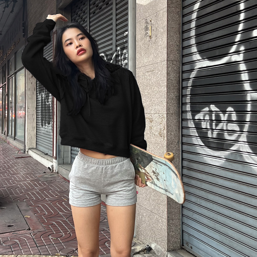 เสื้อยืด GILDAN 8T500 เบบี้ฟลีซฮู้ดสวม