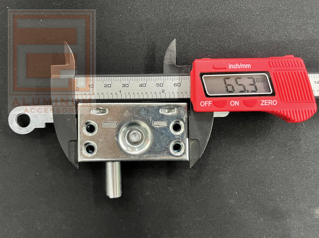 มือหมุนบานเกล็ด ไรเฟิล(กล่องแดง) เงิน